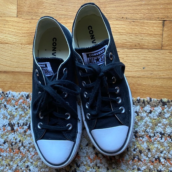 Black and White Platform Converse - Picture 2 of 5